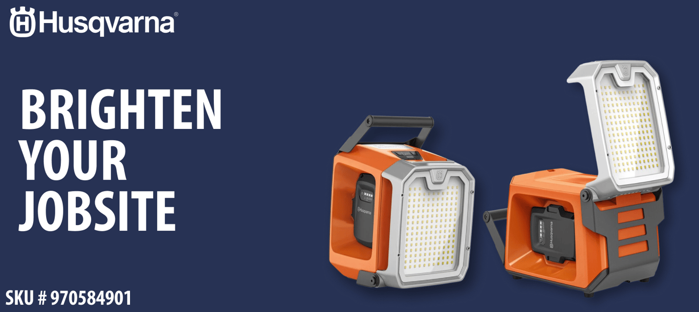 Husqvarna WL 8i Work Light Delivers 8,000 Lumens Without a Cord