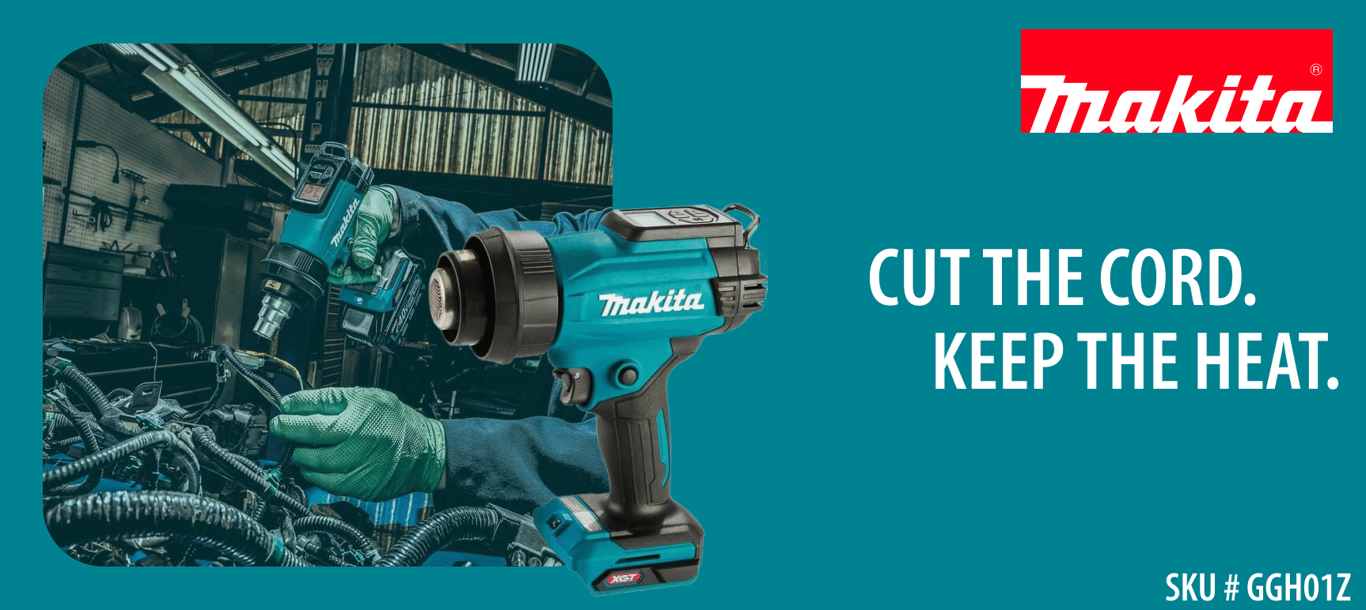 Cut the Cord, Keep the Heat: Makita 40V max XGT Cordless Heat Gun