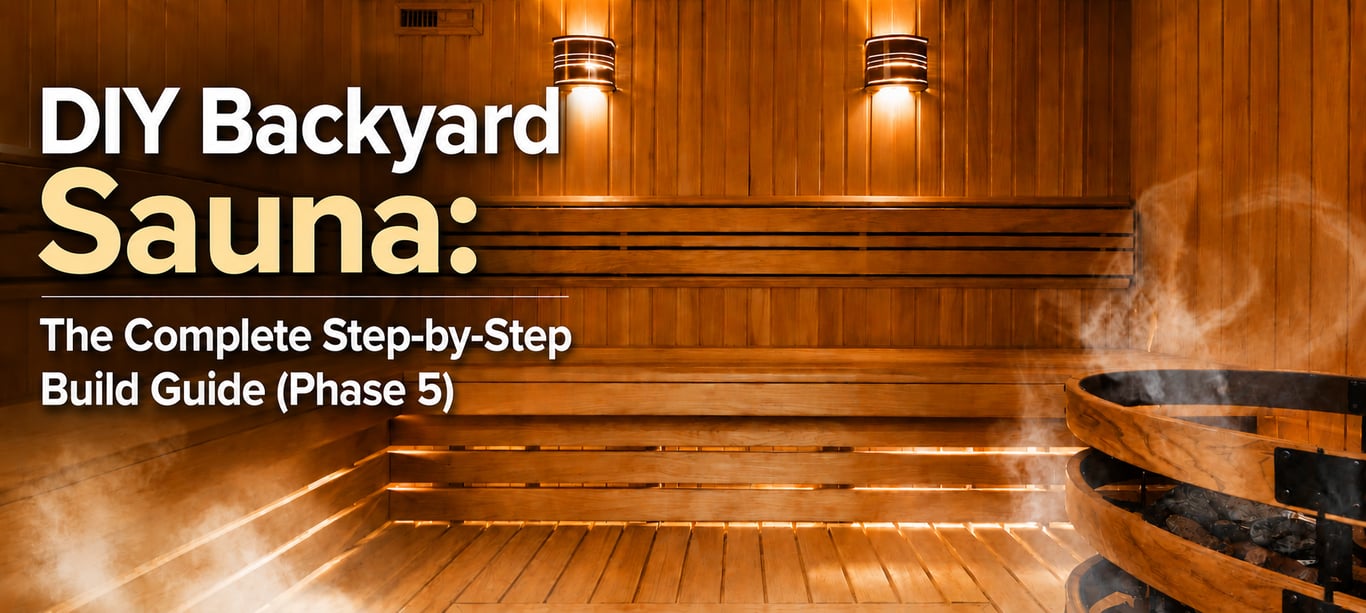 DIY Backyard Sauna: The Complete Step-by-Step Build Guide (Phase 5)