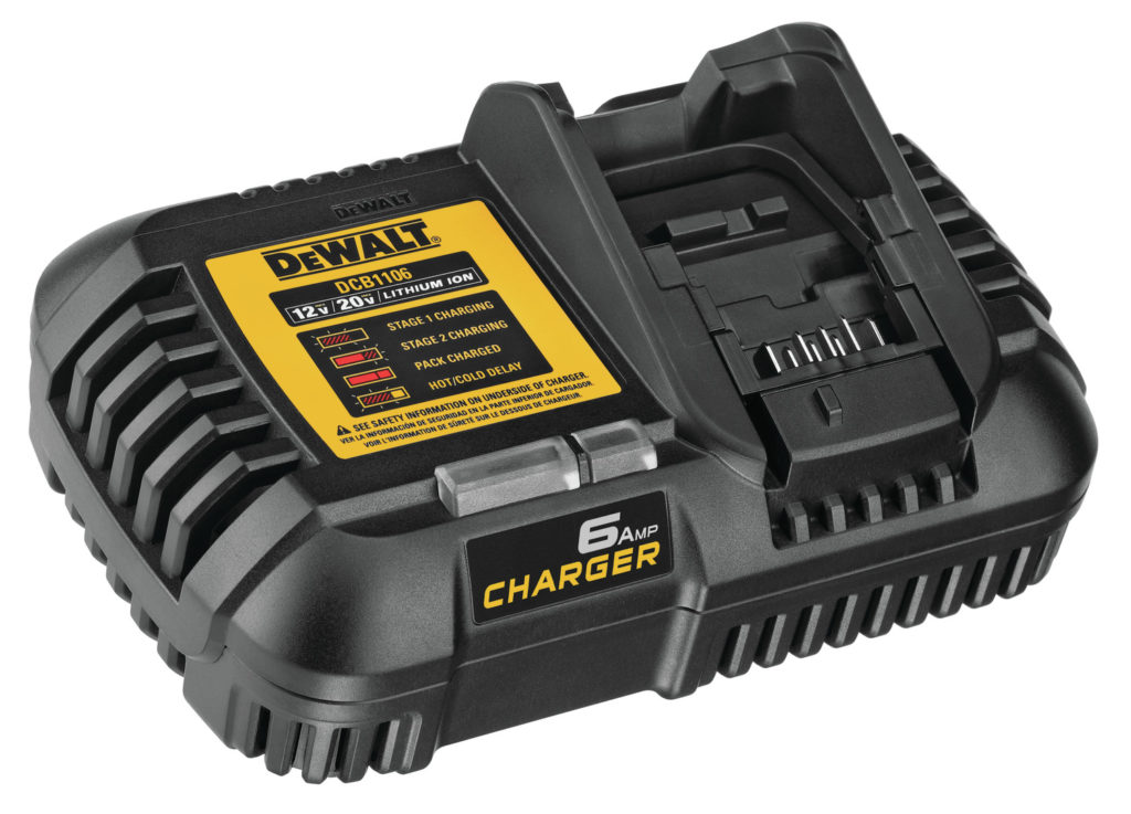 DEWALT DCB1106 6amp cordless battery charger