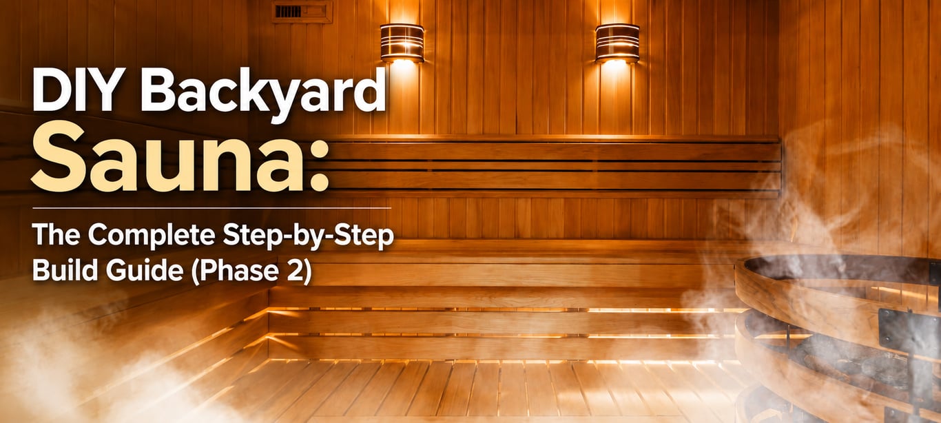 DIY Backyard Sauna: The Complete Step-by-Step Build Guide (Phase 2)