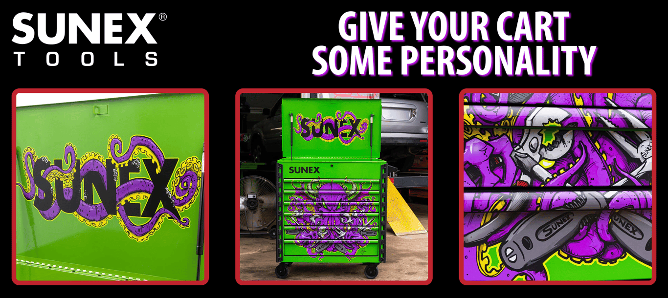 The Sunex Ctoolu Service Cart Brings Personality to the Shop