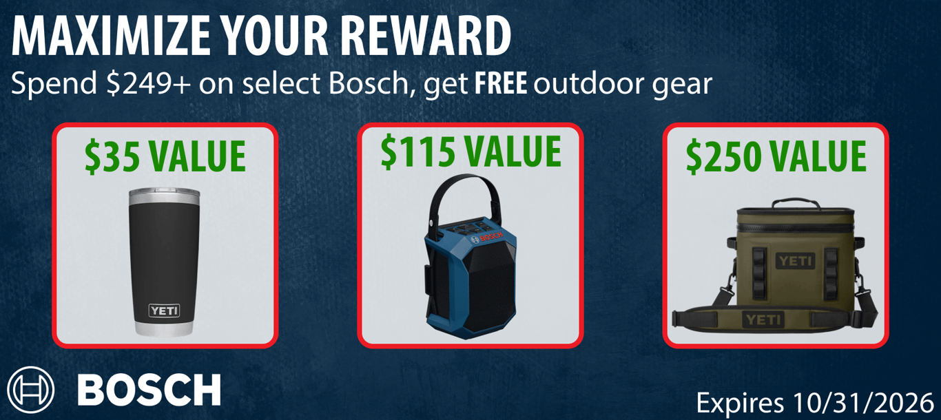 Buy Bosch Tools and Get a Free Gift