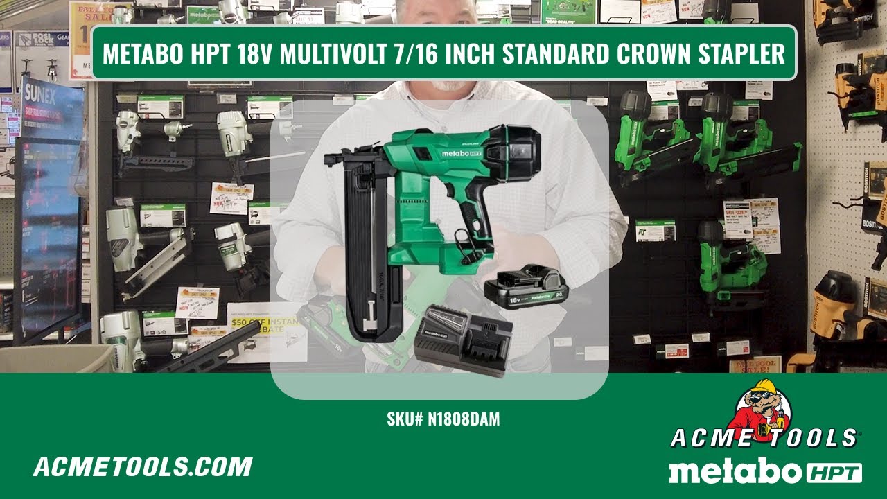 Is This The Fastest Cordless Stapler Ever? Metabo HPT&rsquo;s 18V Crown Stapler Review