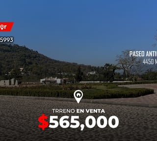 Terreno en venta en Paseo Antigua 