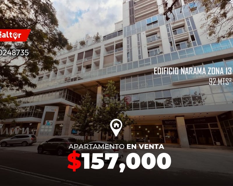 Apartamento en venta en edificio Narama zona 13