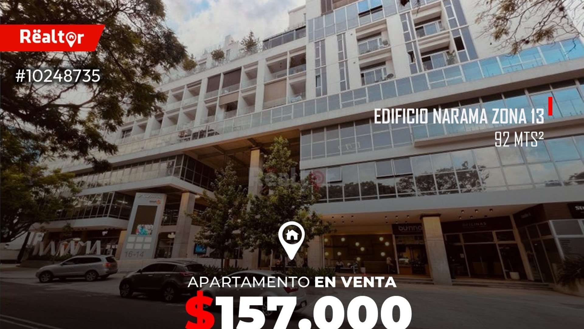 Apartamento en venta en edificio Narama zona 13