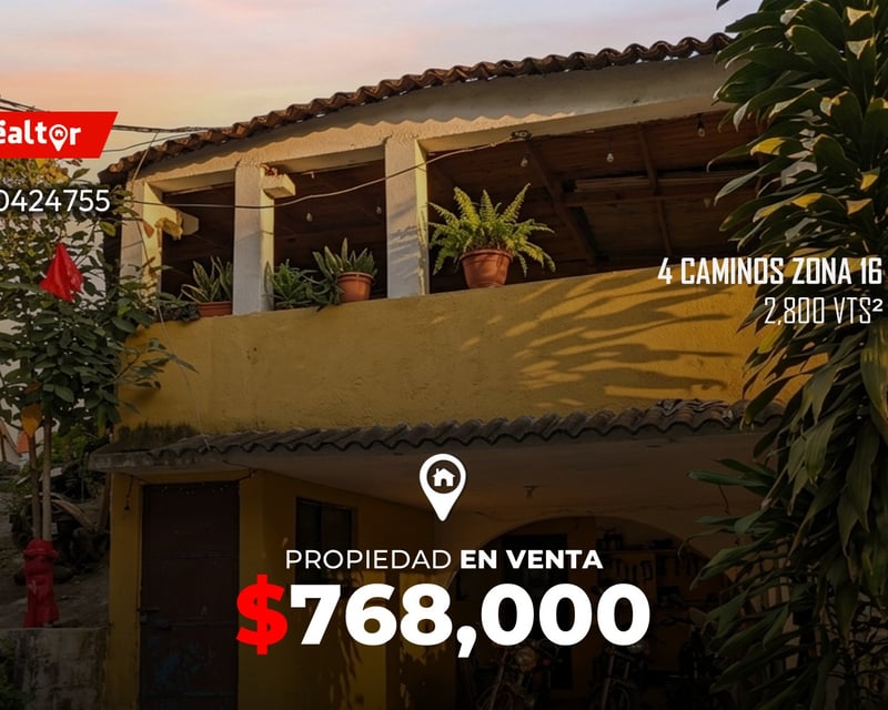 Propiedad en venta en 4 Caminos zona 16 