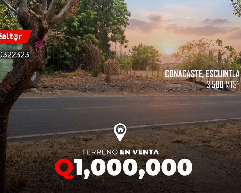 Terreno en venta en Conacaste, Escuintla 