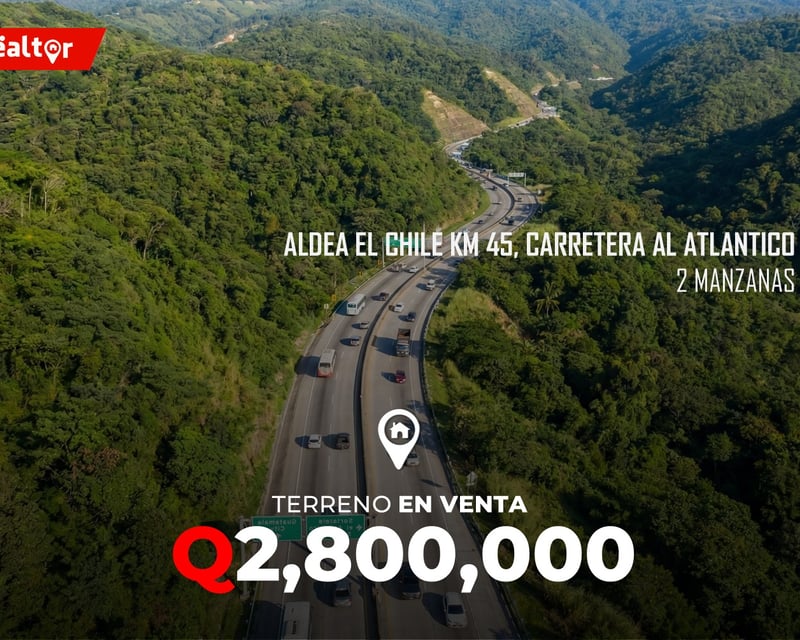 Terreno en Venta - Renta en Aldea El Chile, KM 45 CA-9 Norte