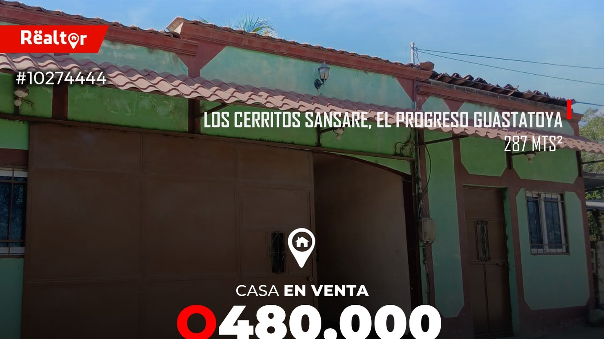 Casa en venta Los Cerritos Sansare el Progreso Guastatoya 