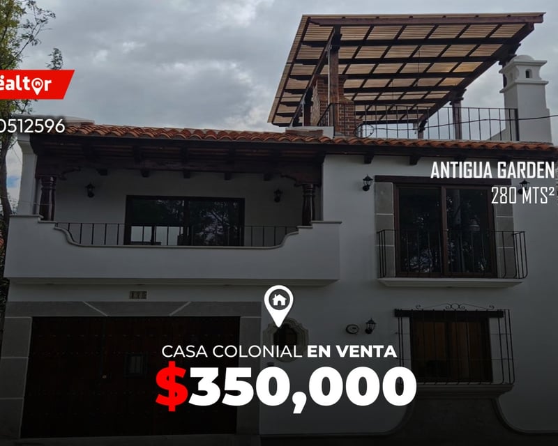 Casa Estilo Colonial en Venta en Antigua Gardens