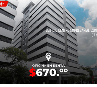 Oficina en Renta en Edificio Centro Empresarial, zona 10