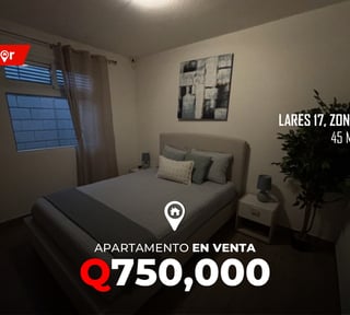 Apartamento en venta / renta en Edificio Lares 17 zona 17