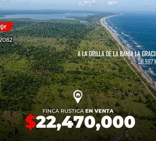 Finca Rustica en venta a la orilla de la Bahia La Graciosa