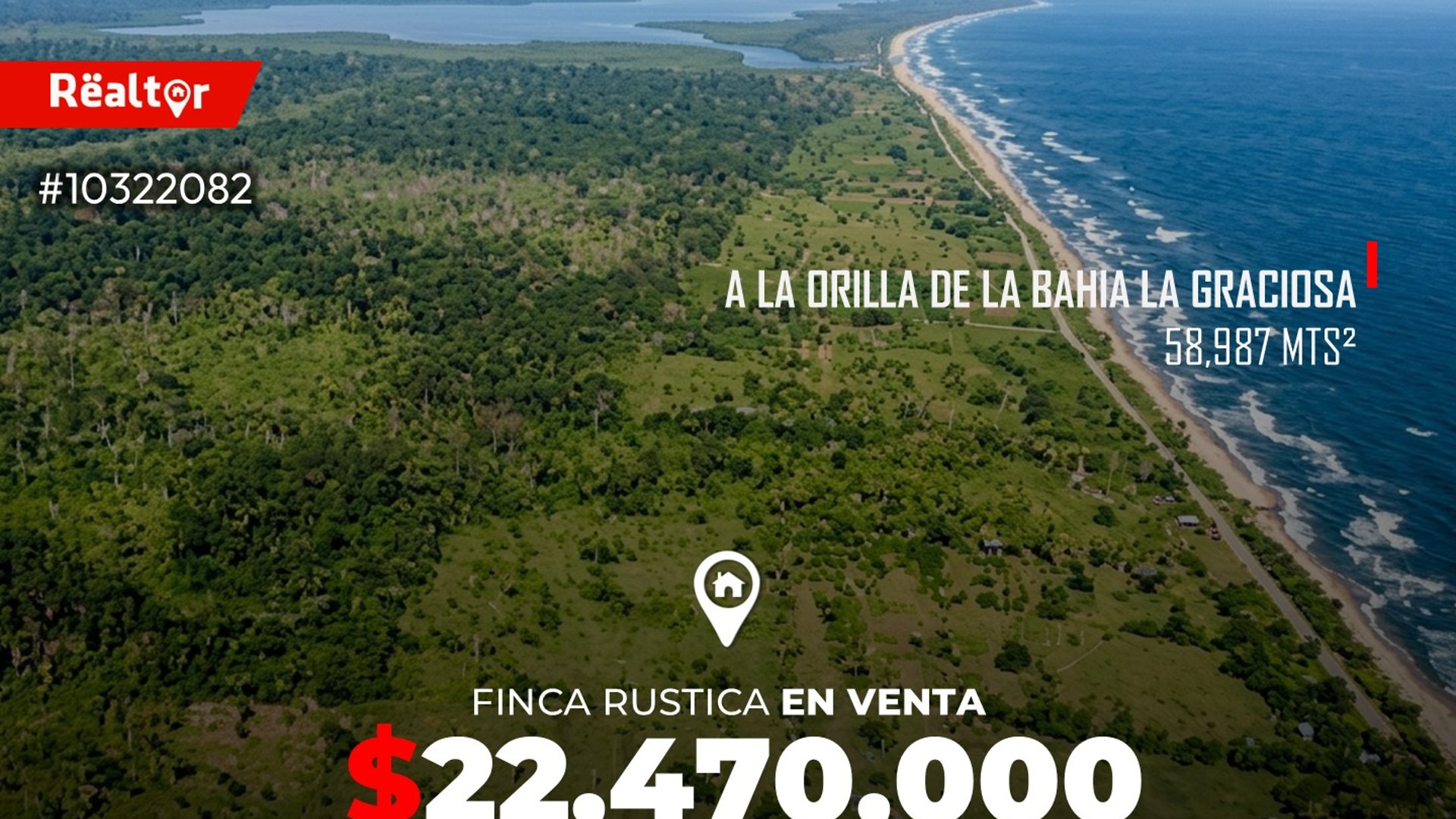 Finca Rustica en venta a la orilla de la Bahia La Graciosa