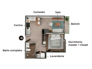 Apartamento 1 habitaciones en  Pre-venta en zona 10 - Image 6