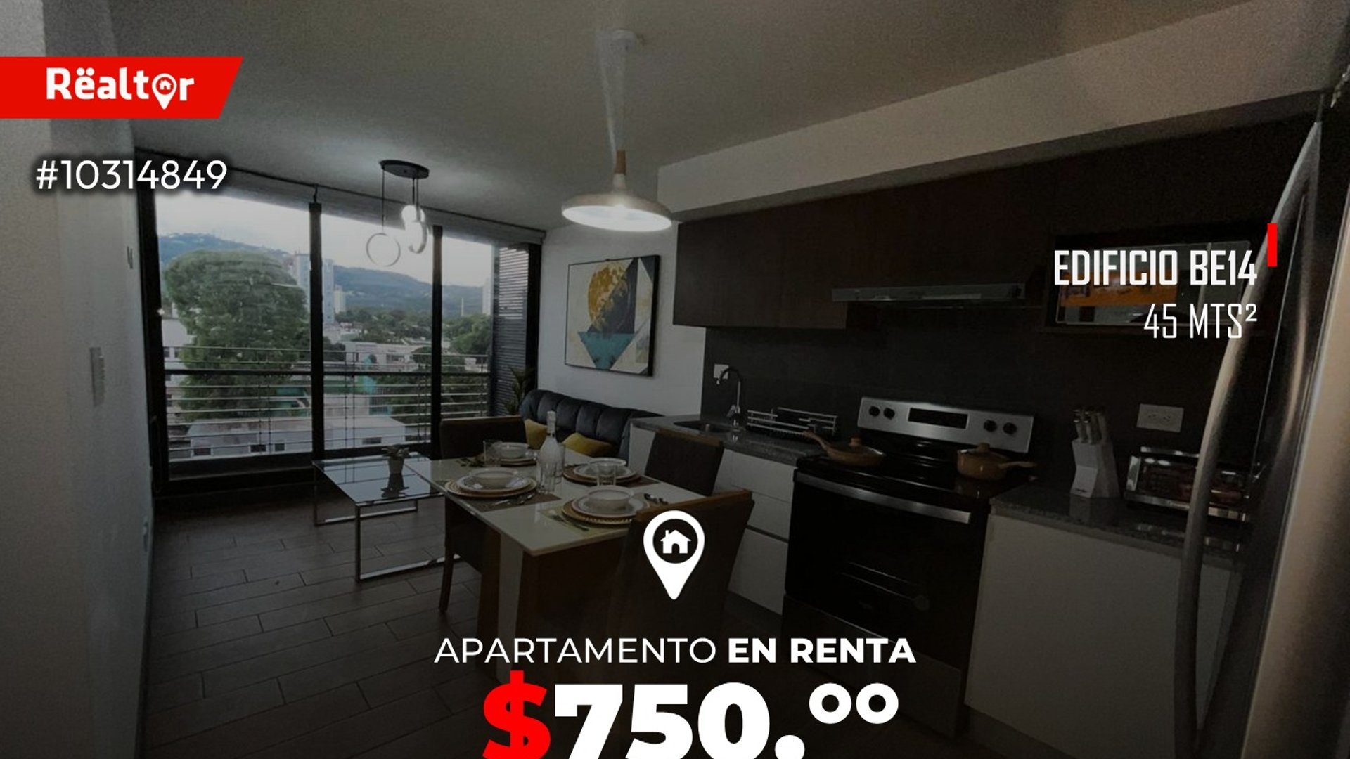 Apartamento en renta en edificio Be14