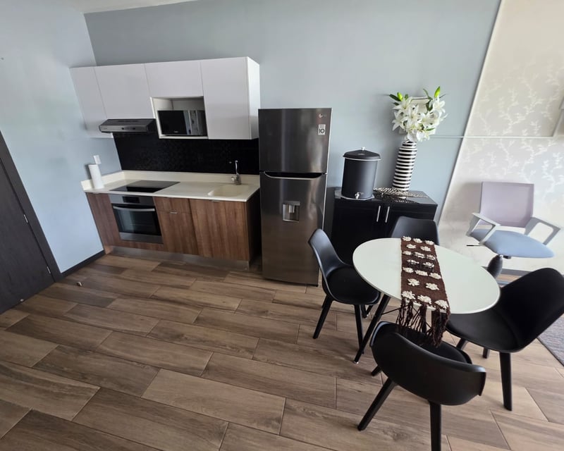 Apartamento moderno amueblado en renta en Muxbal 1 habitacion