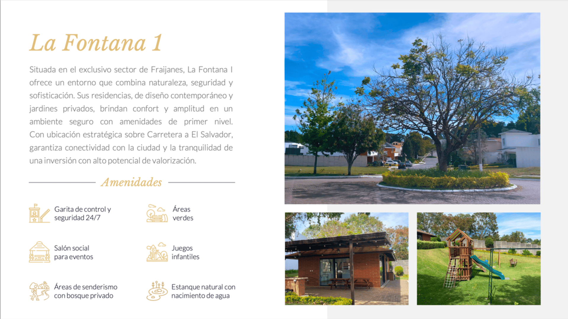 Modernas y PreciosasCasas en Venta – La Fontana 1 Km 25, Carretera a El Salvador