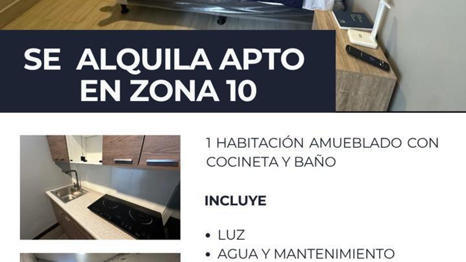 Apartamento en Renta en Zona 10, Ciudad de Guatemala