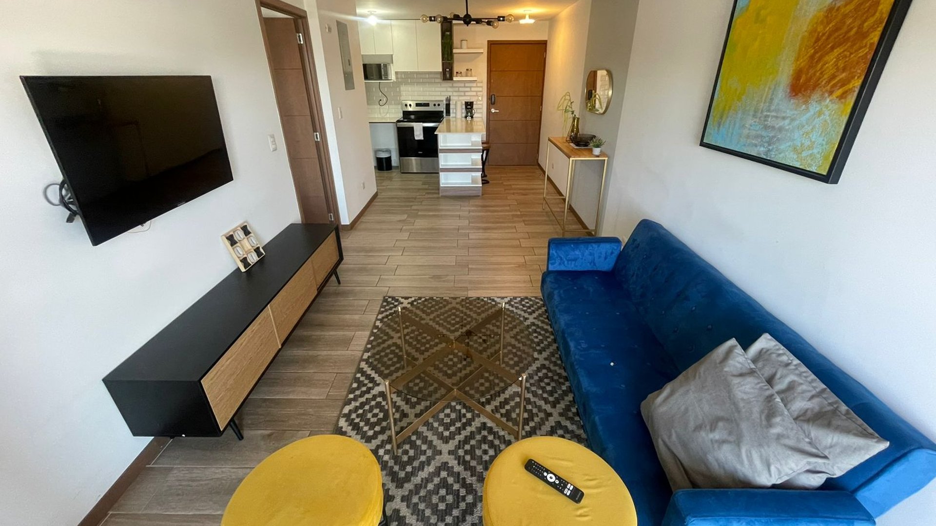 Apartamento amueblado en renta - 1 habitacion - zona 14 Ref-5838