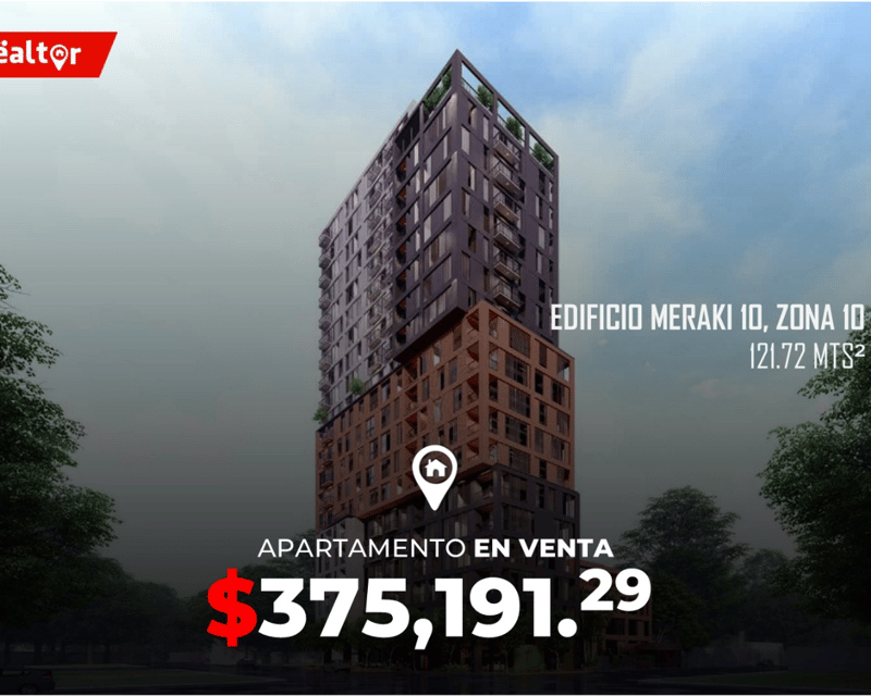 Apartamento en Venta en Edificio Meraki 10, zona 10