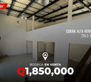 Bodega en venta en Comunica Coban con Carcha Coban
