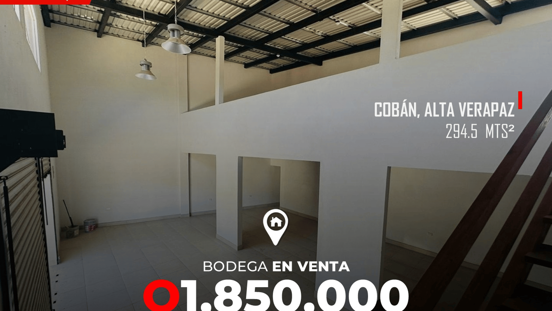 Bodega en venta en Comunica Coban con Carcha Coban