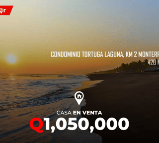 Casa en Venta en Condominio Tortuga Laguna, KM 2 Monterrico
