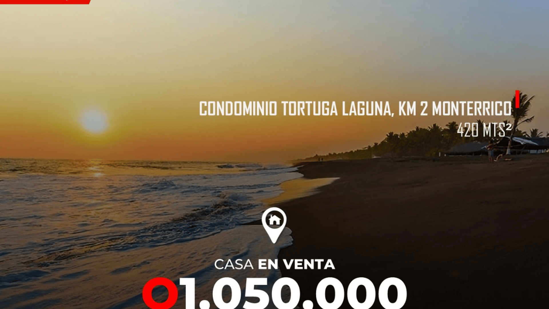 Casa en Venta en Condominio Tortuga Laguna, KM 2 Monterrico
