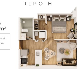 Venta de apto en ACRES zona 15