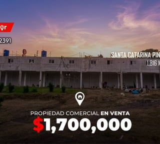 Propiedad comercial en venta en Santa Catarina Pinula
