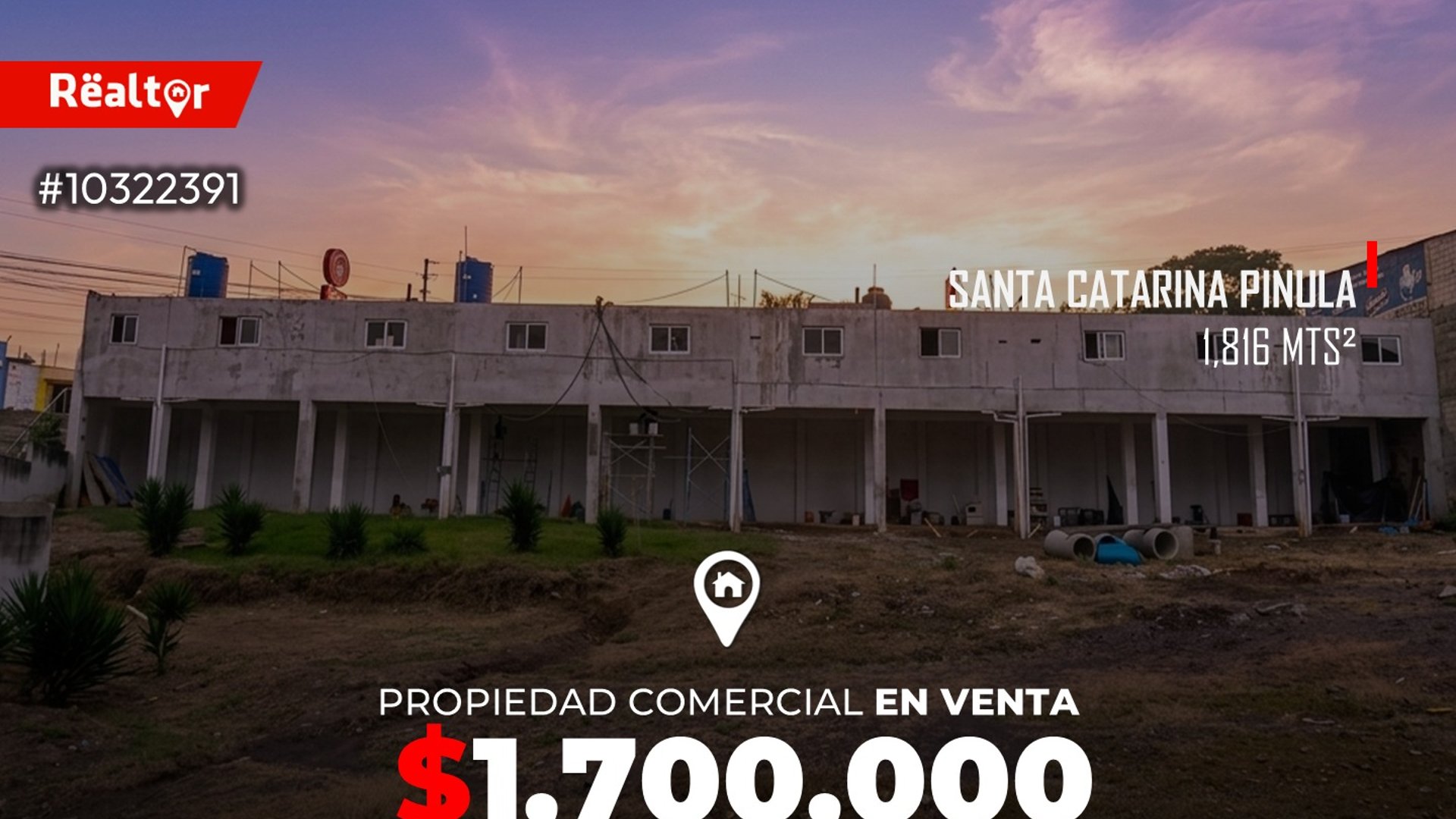 Propiedad comercial en venta en Santa Catarina Pinula