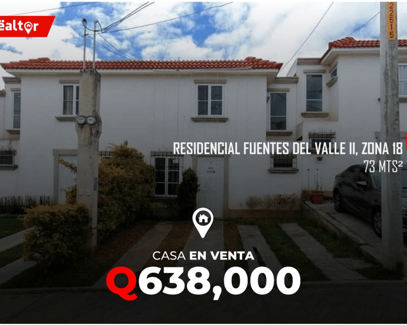 Casa en Venta en Fuentes del Valle II, zona 18