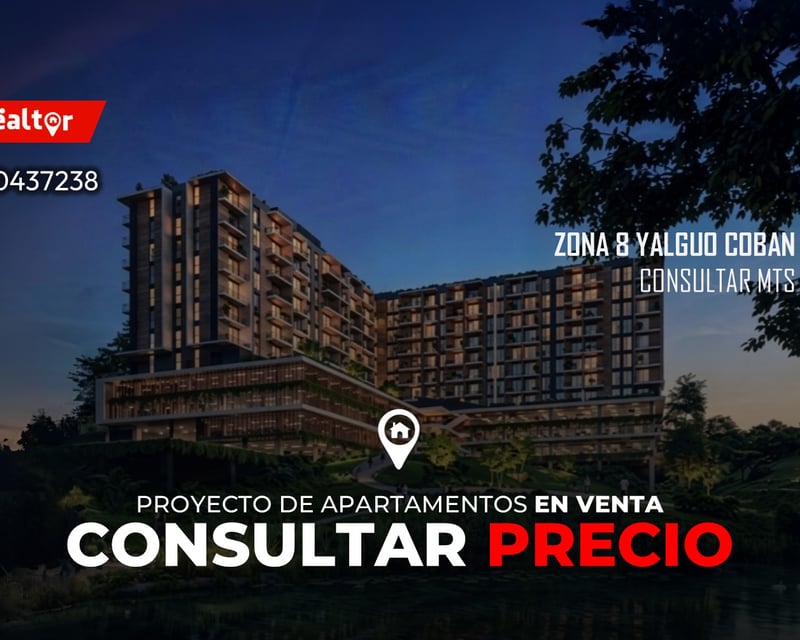Proyecto de apartamentos en venta en zona 8 Yalguo Coban 
