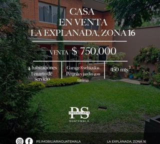 Casa en venta en Zona 16, Ciudad de Guatemala