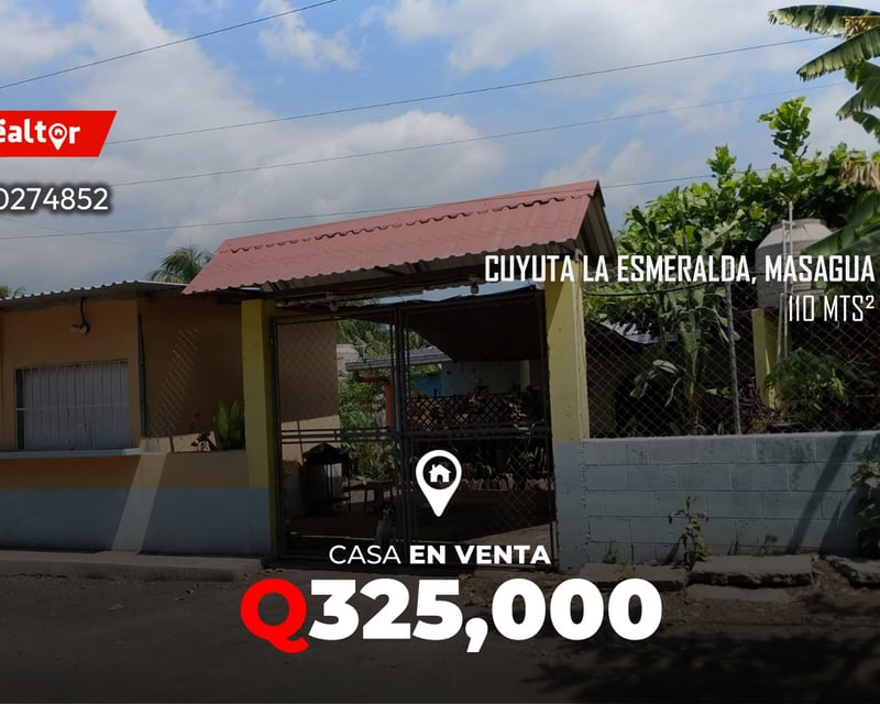 Casa en venta en Cuyuta la Esmeralda, Masagua Escuintla