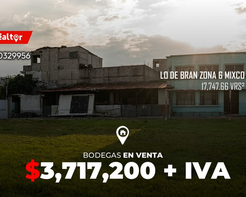Bodegas en venta LO DE BRAN zona 6 Mixco 