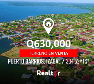 Terreno en venta en Puerto Barrios, Izabal