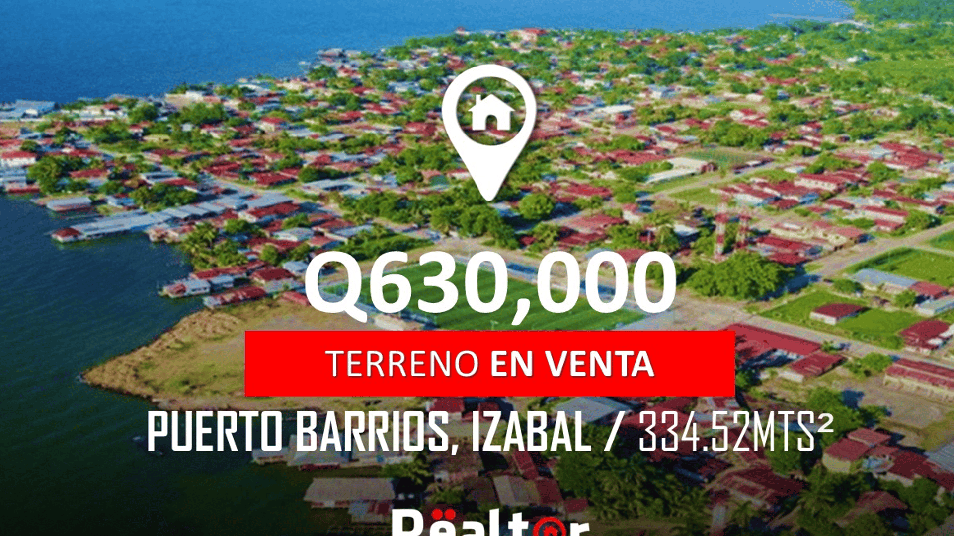 Terreno en venta en Puerto Barrios, Izabal