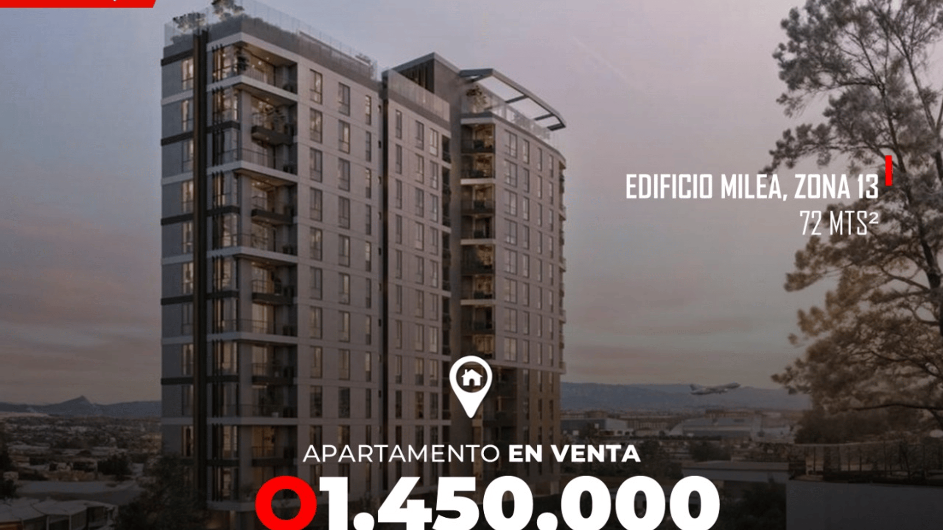 Apartamento nuevo en Venta en Edificio Torre Milea, zona 13