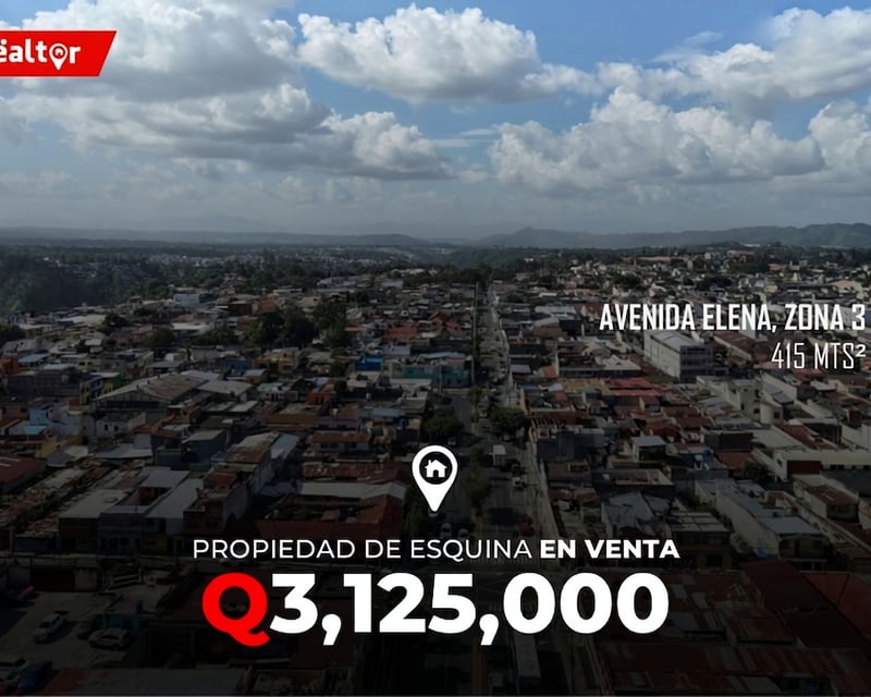 Casa de esquina en Venta en Zona 3