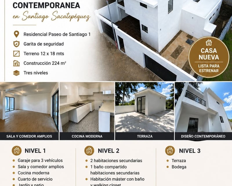 Quieres vivir en el lugar ideal rodeado de bosque en Santiago Sacatepéquez.