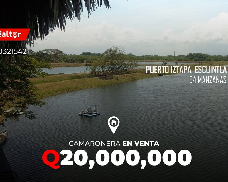 Camaronera en venta en Puerto Iztapa, Escuintla 