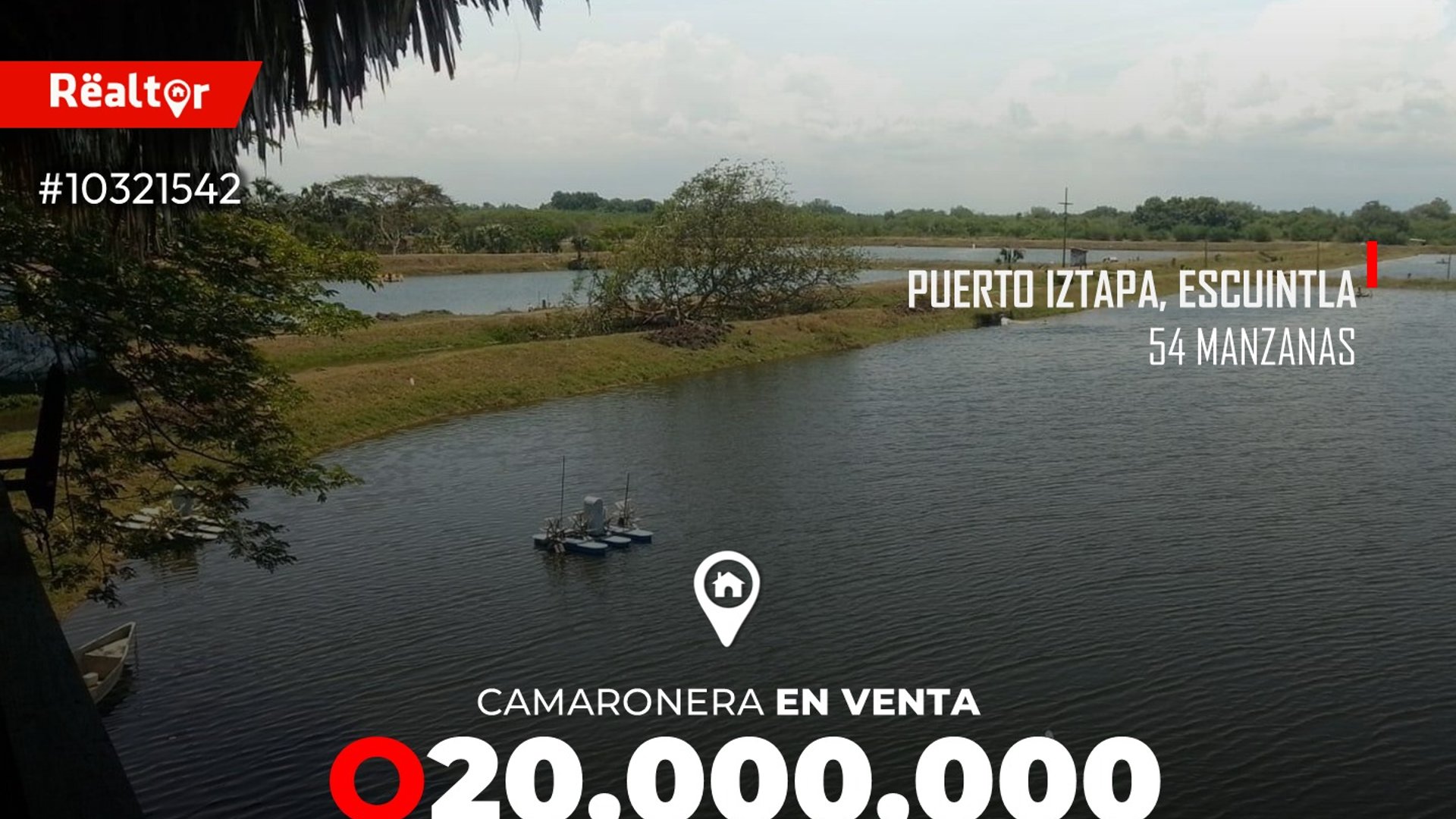 Camaronera en venta en Puerto Iztapa, Escuintla 