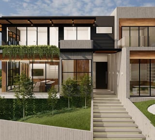 Casa minimalista en venta KM 10.5 CAES 6 habs y gimnasio Ref-5653