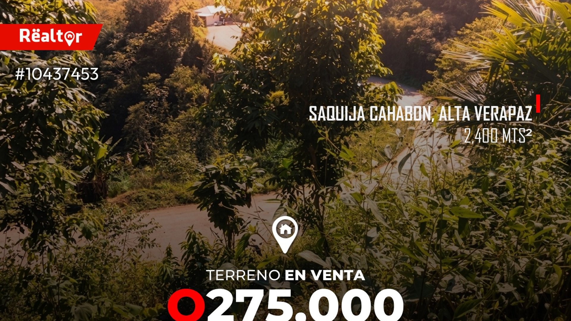 Terreno en venta en Saquija Cahabon, Alta Verapaz 