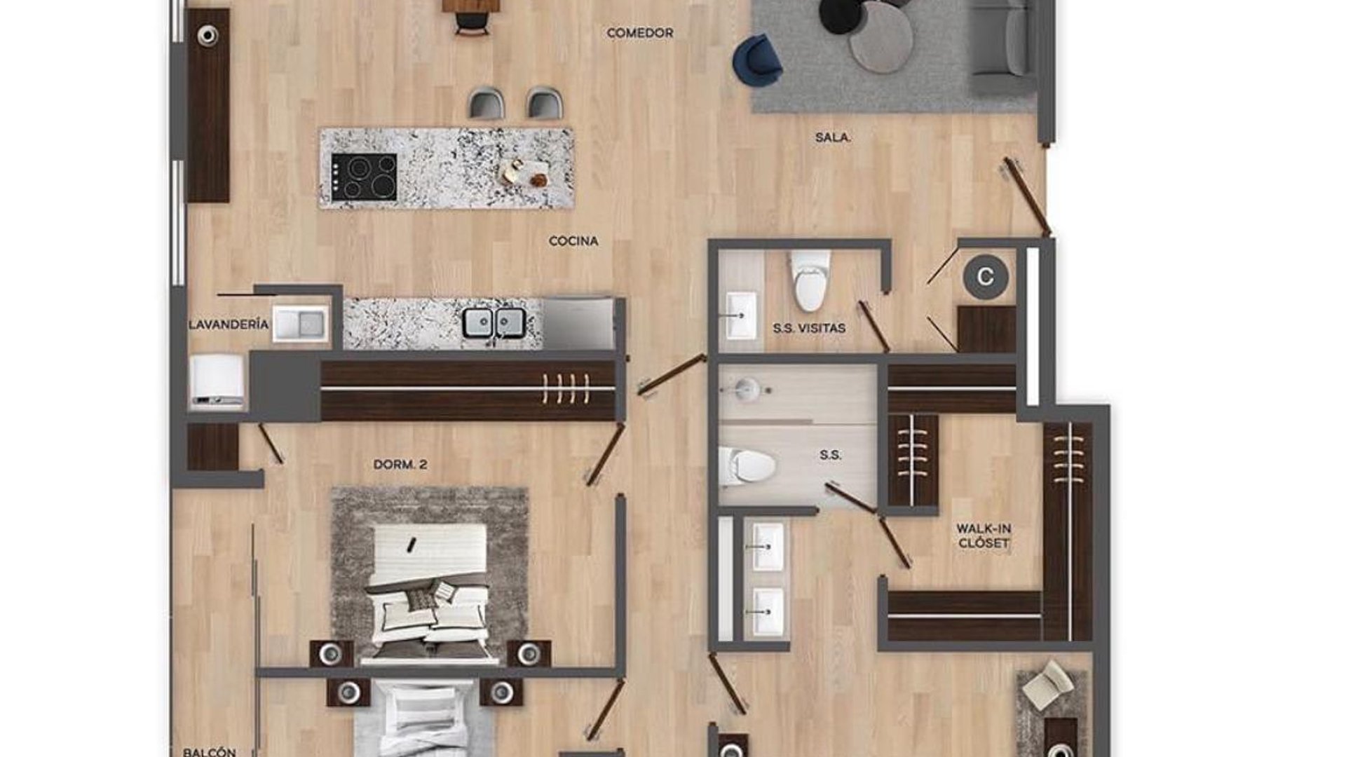 ???? APARTAMENTO EN RENTA – 3 HAB | EDIFICIO BADEN | VHI Z.15 - Miniatura 2