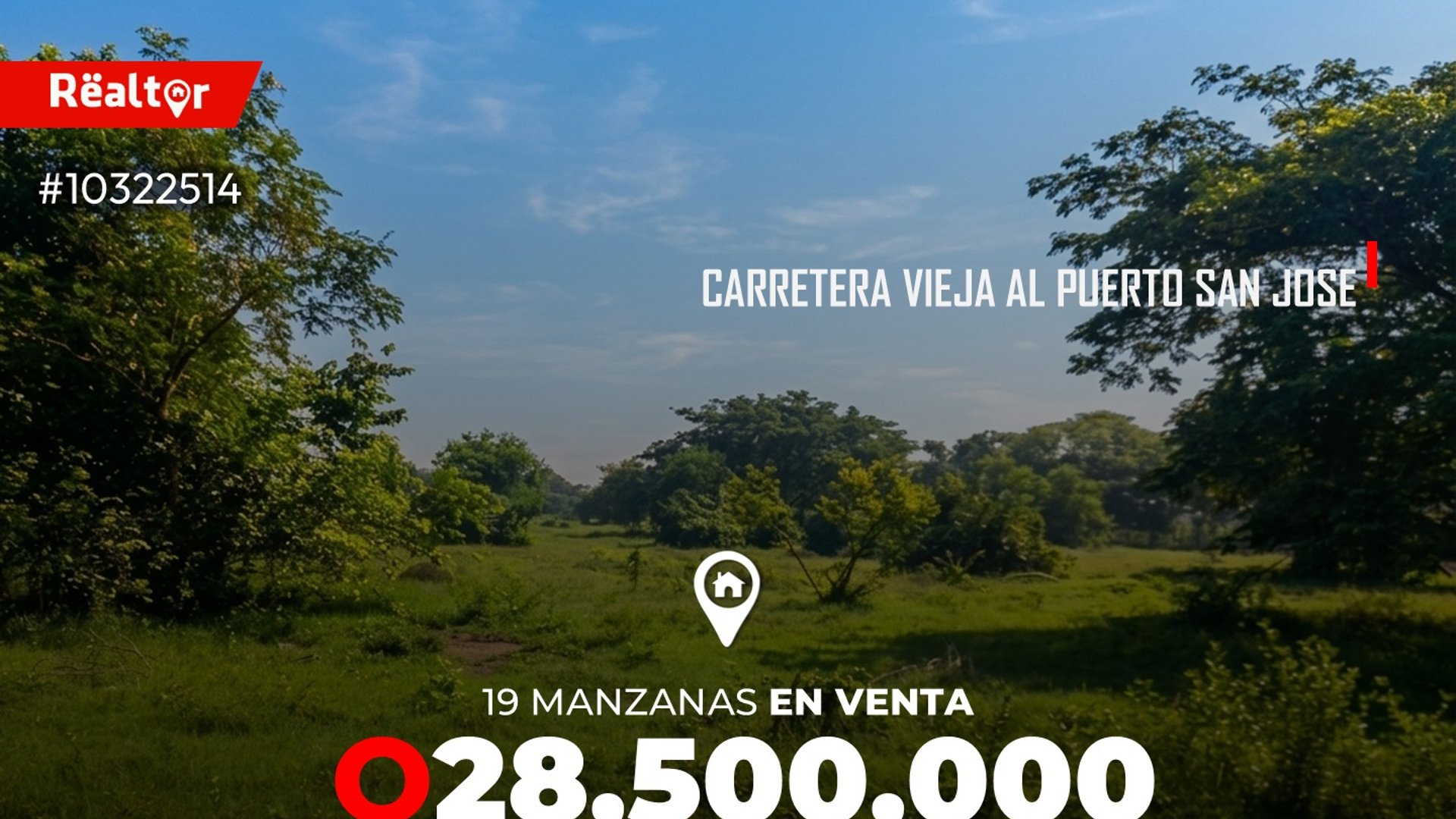 19 Manzanas en venta en Carretera Vieja al Puerto San Jose